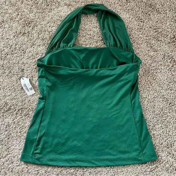 NFL All Sport Couture Green New York Jets Sports First Down Halter Top SZ L NWT - Picture 11 of 11
